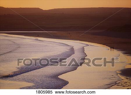 Stock Photography - Co Clare, Lahinch Beach, Ireland. Fotosearch
