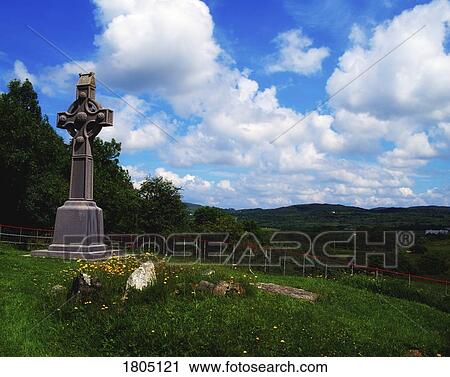 Stock Image - Co Donegal, Birthplace of St Colm Cille, Gartan, Glenveagh, Ireland. Fotosearch