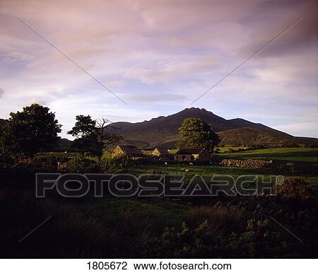 Stock Image - Co Down, The Mourne Mountains, Near Silent Valley, Ireland. Fotosearch