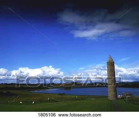 Co Fermanagh, Round Tower & Ancient Abbey, Ireland View Large Photo Image Stock Photograph - Co Fermanagh, Round Tower & Ancient Abbey, Ireland. Fotosearch