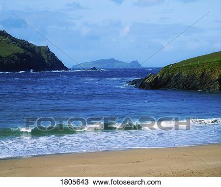 Stock Image - Co Kerry, Blasket Island, Sleeping Bishop, Ireland. Fotosearch