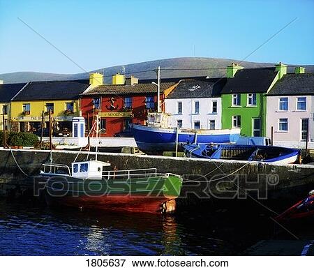Co Kerry, Ring Of Kerry, Portmagee, Ireland View Large Photo Image Stock Photo - Co Kerry, Ring Of Kerry, Portmagee, Ireland. Fotosearch