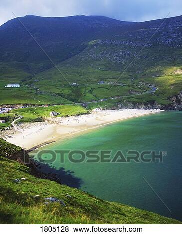 Co Mayo, Keem Bay, Achill Island, Ireland View Large Photo Image Stock Photo - Co Mayo, Keem Bay, Achill Island, Ireland. Fotosearch