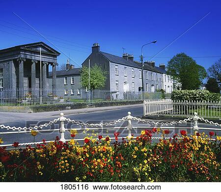 Co Offaly, Georgian Terraced Houses, John's Mall, Birr, Ireland View Large Photo Image Stock Photograph - Co Offaly, Georgian Terraced Houses, John's Mall, Birr, Ireland. Fotosearch
