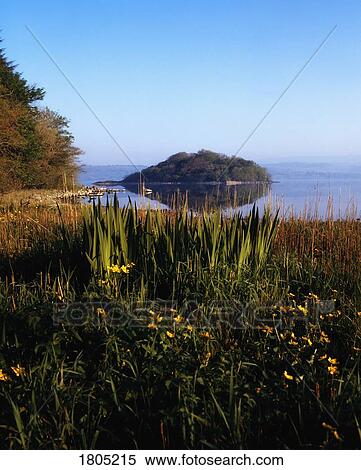 Stock Photography - Co Sligo, The Island of Innisfree, Lough Gill, Ireland. Fotosearch