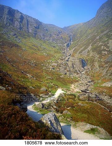 Stock Photo - Co Waterford, Mahon Falls, Comeragh Mountains, Ireland. Fotosearch