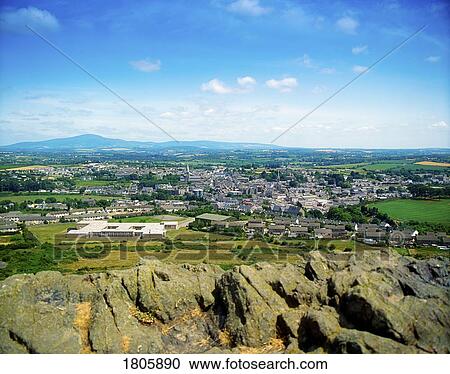 Co Wexford, Enniscorthy, View from Vinegar Hill, Ireland View Large Photo Image Stock Image - Co Wexford, Enniscorthy, View from Vinegar Hill, Ireland. Fotosearch