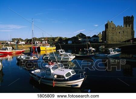 Stock Photo - Co Wexford, Slade Castle, Ireland. Fotosearch