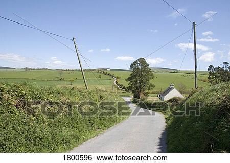 Country Road, Drum Hills, Co Waterford, Ireland View Large Photo Image Stock Photograph - Country Road, Drum Hills, Co Waterford, Ireland. Fotosearch