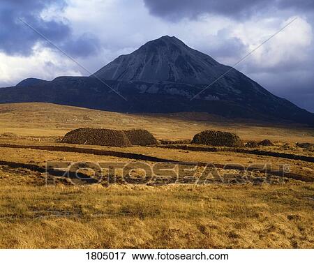 County Donegal, Mount Errigal View Large Photo Image Stock Photo - County Donegal, Mount Errigal. Fotosearch