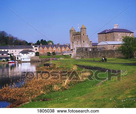 Stock Photo - County Fermanagh, Eniskillen Castle, Erne Waterway, Ireland. Fotosearch