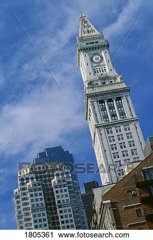 Custom House Tower in Boston, Massachusetts View Large Photo Image Stock Image - Custom House Tower in Boston, Massachusetts. Fotosearch