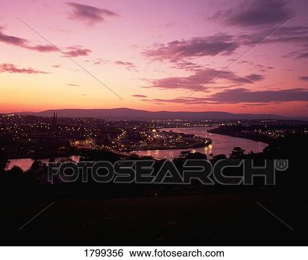 Derry in Co. Londonderry, Ireland View Large Photo Image Stock Photograph - Derry in Co. Londonderry, Ireland. Fotosearch