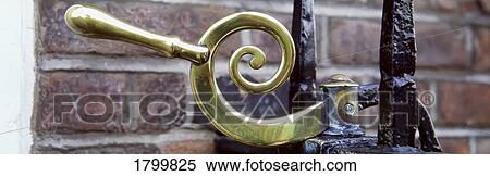 Dublin City, Georgian Details, Handle of Gate View Large Photo Image Stock Photography - Dublin City, Georgian Details, Handle of Gate. Fotosearch