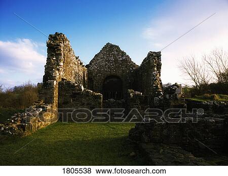 Stock Photo - Dungiven Priory, Co Derry, Looking Through Nave To Chancel From Middle, Ireland. Fotosearch