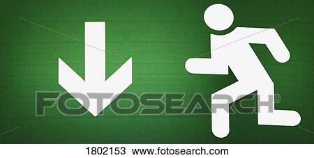 Exit sign View Large Photo Image Stock Image - Exit sign. Fotosearch