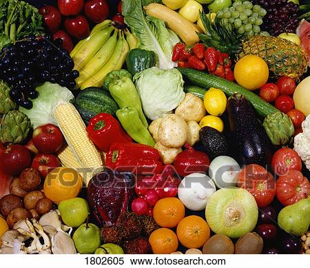 Fresh fruit and vegetables View Large Photo Image Stock Photography - Fresh fruit and vegetables. Fotosearch