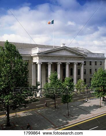 General Post Office (GPO)on O'Connell Street, Dublin, Ireland View Large Photo Image Picture - General Post Office (GPO)on O'Connell Street, Dublin, Ireland. Fotosearch