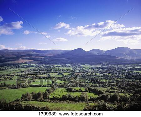Glen of Aherlow & Galtee Mountains, Co Tipperary, Ireland View Large Photo Image Stock Photo - Glen of Aherlow & Galtee Mountains, Co Tipperary, Ireland. Fotosearch