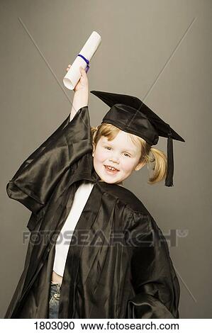 Graduation for young child View Large Photo Image Stock Image - Graduation for young child. Fotosearch