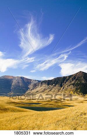 Grassland, lakes and mountains in Waterton Lakes Park View Large Photo Image Stock Image - Grassland, lakes and mountains in Waterton Lakes Park . Fotosearch