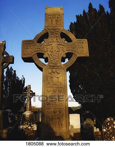 High Cross, South Cross, 950 AD, Monasterboice, Co Louth, Ireland View Large Photo Image Stock Photo - High Cross, South Cross, 950 AD, Monasterboice, Co Louth, Ireland. Fotosearch