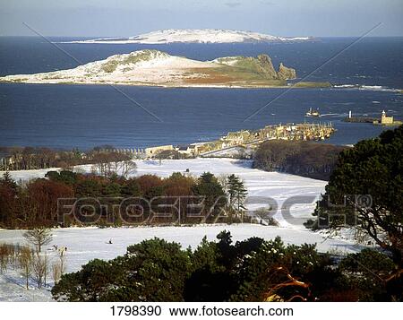 Stock Image - Howth Harbour in Ireland. Fotosearch