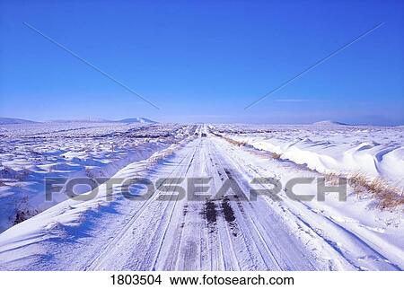 Irish Snowscenes, Car on The Road To Sally Gap, Co Wicklow, View Large Photo Image Picture - Irish Snowscenes, Car on The Road To Sally Gap, Co Wicklow, . Fotosearch