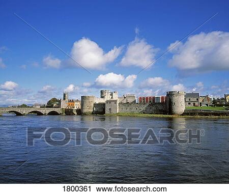 King John's Castle on the River Shannon in Limerick, Ireland View Large Photo Image Stock Image - King John's Castle on the River Shannon in Limerick, Ireland. Fotosearch