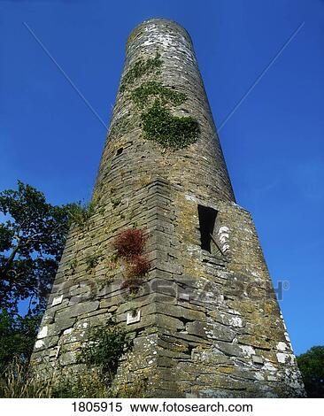 Stock Photography - Kinneigh Round Tower, Dunmanway, Co Cork, Ireland. Fotosearch
