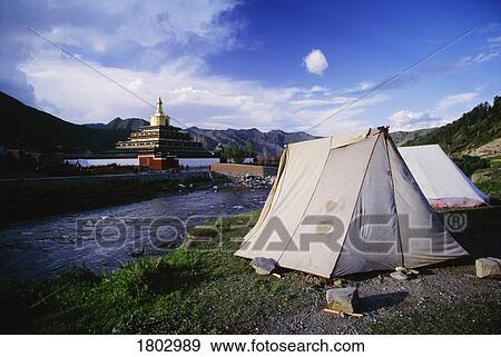 Stock Photo - Labrang Monastery in Xiahe, China. Fotosearch