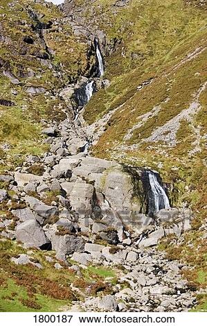 Stock Photo - Mahon Falls, Comeragh Mountains, Co Waterford, Ireland. Fotosearch