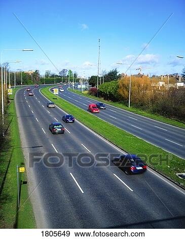 Stock Photo - Major Irish Roads, Stillorgan Dual Carriageway. Fotosearch
