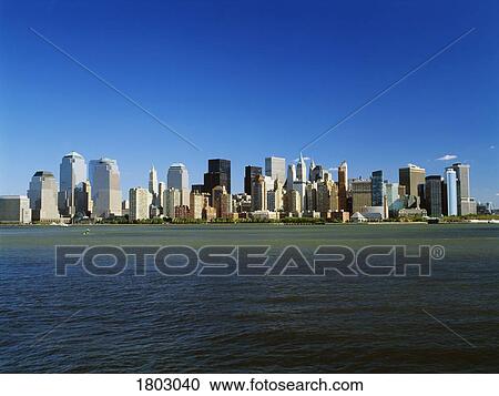 Manhattan skyline in New York, USA View Large Photo Image Stock Image - Manhattan skyline in New York, USA. Fotosearch