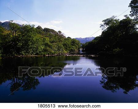 Meeting of the Waters, Lough Leane & Upper Lough, Killarney National Park, Co Kerry, Ireland View Large Photo Image Stock Image - Meeting of the Waters, Lough Leane & Upper Lough, Killarney National Park, Co Kerry, Ireland. Fotosearch