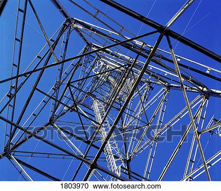Stock Image - Metal structure from low angle. Fotosearch