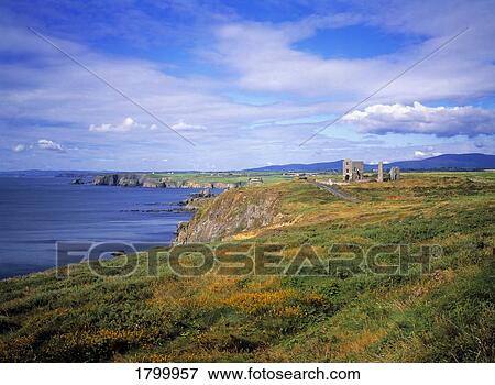 Old Copper Mine, Bunmahon, The Copper Coast, Co Waterford, Ireland View Large Photo Image Stock Photo - Old Copper Mine, Bunmahon, The Copper Coast, Co Waterford, Ireland. Fotosearch