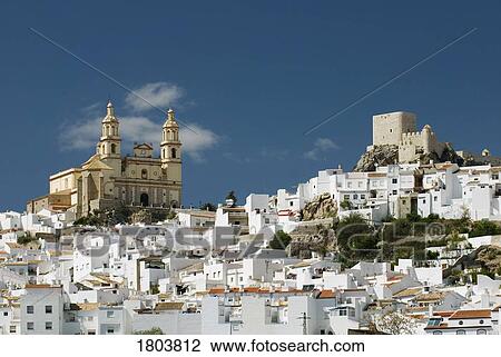 Olvera Church and twelfth Century Moorish Castle in Cádiz province, Andalucia, Spain View Large Photo Image Stock Image - Olvera Church and twelfth Century Moorish Castle in Cádiz province, Andalucia, Spain . Fotosearch