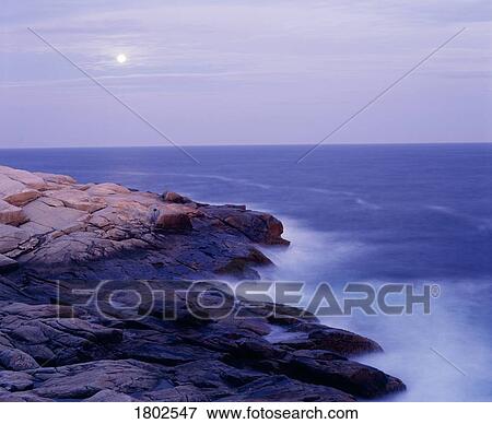 Peggy's Cove in the moonlight View Large Photo Image Stock Photo - Peggy's Cove in the moonlight . Fotosearch