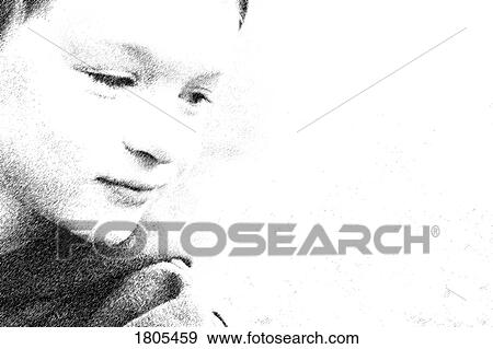 Stock Photo - Portrait of a boy. Fotosearch