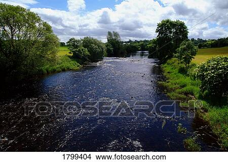 Picture - River Mourne, Co. Tyrone, Ireland. Fotosearch
