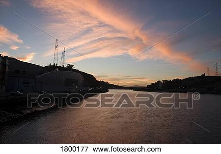 Stock Photo - River Suir, From The Bridge, Waterford City, Ireland. Fotosearch