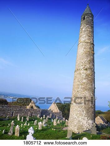 Round Tower, Ardmore, Co Waterford, 12th Century, Ireland View Large Photo Image Stock Image - Round Tower, Ardmore, Co Waterford, 12th Century, Ireland. Fotosearch