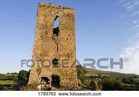 Ruined Castle, Near Croughaun, Co Waterford, Ireland View Large Photo Image Stock Image - Ruined Castle, Near Croughaun, Co Waterford, Ireland. Fotosearch