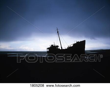 Shipwreck, Baltray Beach, Co Louth, Ireland View Large Photo Image Stock Photo - Shipwreck, Baltray Beach, Co Louth, Ireland. Fotosearch