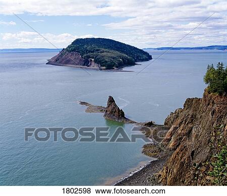 Stock Photo - Shore of the Bay of Fundy. Fotosearch