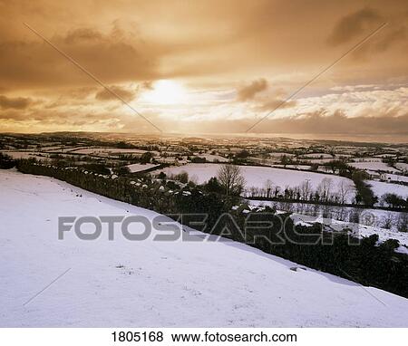 Snowscenes, Clougher Valley, Co Tyrone, Ireland View Large Photo Image Stock Photo - Snowscenes, Clougher Valley, Co Tyrone, Ireland. Fotosearch