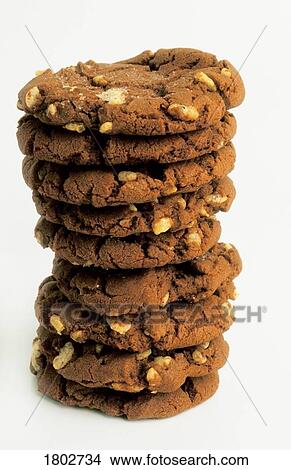 Picture - Stack of cookies. Fotosearch