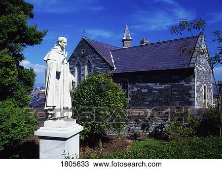 Statue of St. Columb, Waterside, Derry City, Ireland View Large Photo Image Stock Image - Statue of St. Columb, Waterside, Derry City, Ireland. Fotosearch