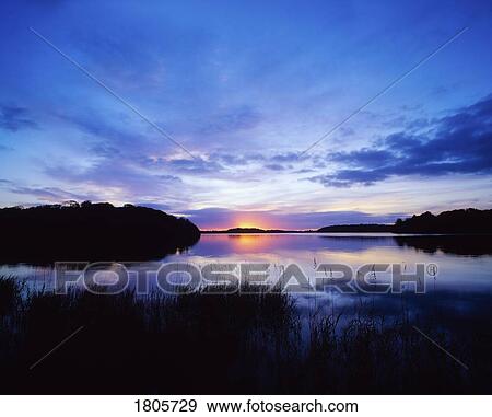 Sunset, Lough Gill, Co Sligo, Ireland View Large Photo Image Stock Photo - Sunset, Lough Gill, Co Sligo, Ireland. Fotosearch